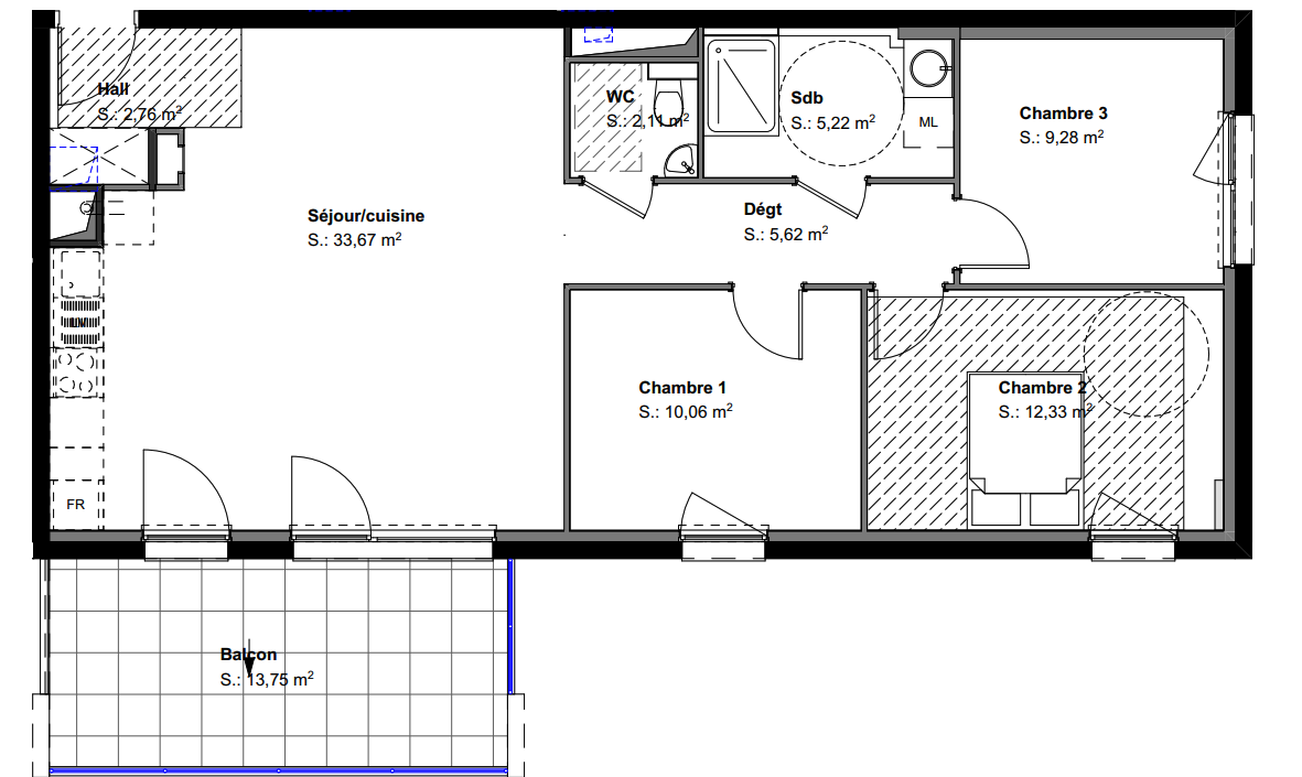 T4 avec terrasse LANDSER - Image 8