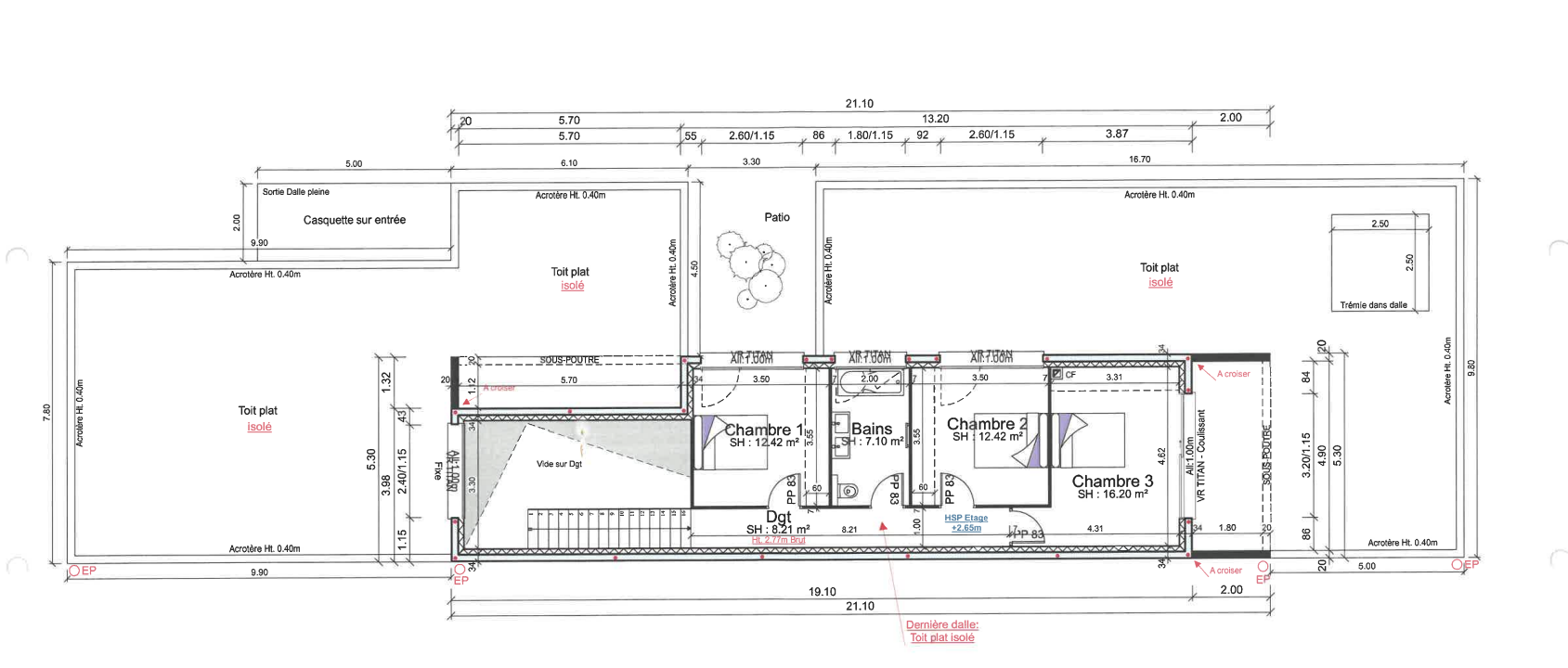 Propriété de 225m2 sur 15,65ares de terrain avec vue dégagée - Image 5